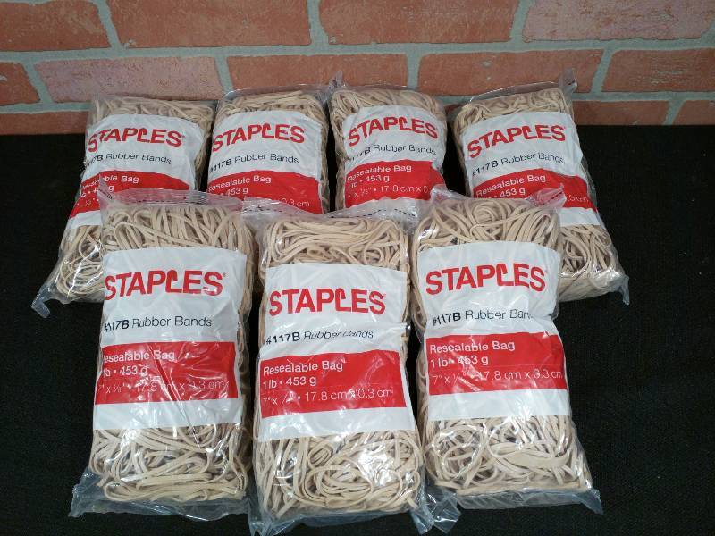 lot 116 image: Staples Rubber Bands