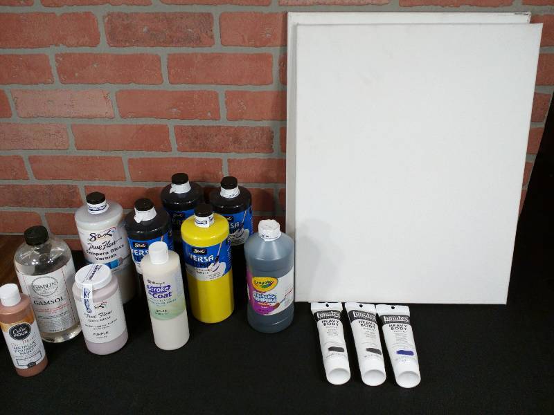 lot 136 image: Artist Painting Supply Variety Lot