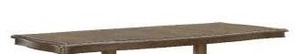 lot 14760 image: Picket House Furnishings Denali Rectangular  Dining Table With 2 Extensions (Missing Legs and Hardware)