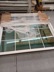 lot 14791 image: Vinyl Window Approximately 57.5x64