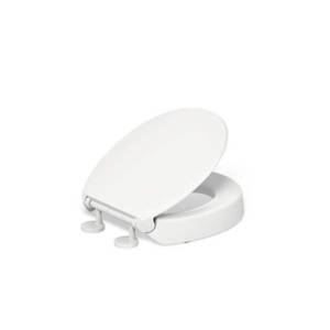 lot 5858 image: Kohler K-25876 Hyten Round Closed-Front Toilet Seat - White