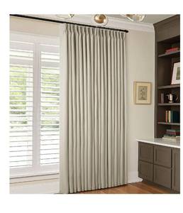 lot 5871 image: 60 Inch Extra Wide Blackout Curtains 108 Inches Long for Living Room Pinch Pleated Linen Textured Curtains Thermal Privacy Sliding Door Drapes 2 Layer Large Window 60x108 Burlywood Birch 1 Panel