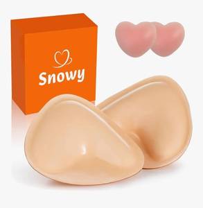 lot 5879 image: Snowy Sticky Bra Inserts,Reusable and Waterproof Double Sided Snowy Inserts,Sticky Bra Push Up for Women Dresses Bikinis Medium