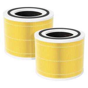 lot 5880 image: Core 300 Replacement Filter for LEVOIT Core 300 & 300S Air Purifier, 3-Stage H13 True HEPA Filter for Common Airborne Substance Removal, Replace Core 300-RF, Yellow, 2-Pack