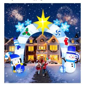 lot 5894 image: 16FT Christmas Inflatable Archway with LED Light