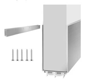 lot 5907 image: Aluminum Door Draft Stoppers - 39 Weather Stripping Seal for Exterior & Interior Doors
