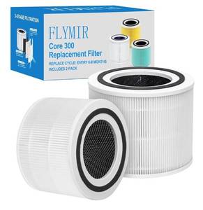lot 5917 image: Core 300 Air Purifier Replacement Filter for LEVOIT Core 300,Core 300S,Core P350,VortexAir Air Purifier Core300-P,Core 300-RF,3-in-1 H13 Grate True HEPA Activated Carbon,2 Pack