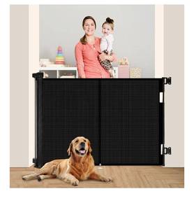 lot 5947 image: Miumoon 59 inch Retractable Baby Gates 42 inch Tall