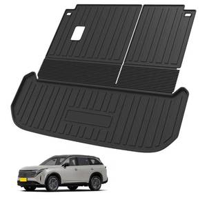 lot 5954 image: Elsetyler Custom Fit for Cargo Mat 2022-2024 2025 2026 Nissan Pathfinder - Black TPE All Weather Waterproof Rear Cargo Liner