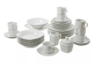 lot 2304 image: 10 Strawberry Street 45-pc. Square Dinnerware Set