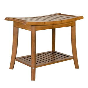 lot 2314 image: Eccostyle Solid Bamboo Spa Style Bench - Caramel