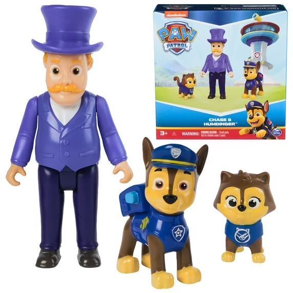 lot 2014 image: Paw Patrol Chase & Humdinger Action Figure Set - Retail $14