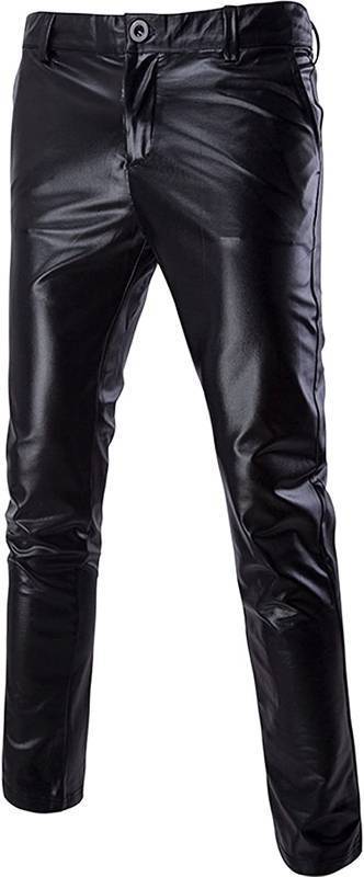 lot 2116 image: ZEROYAA Mens Night Club Suit PantsStraight Leg Trousers (32, Black) - Retail $3,498