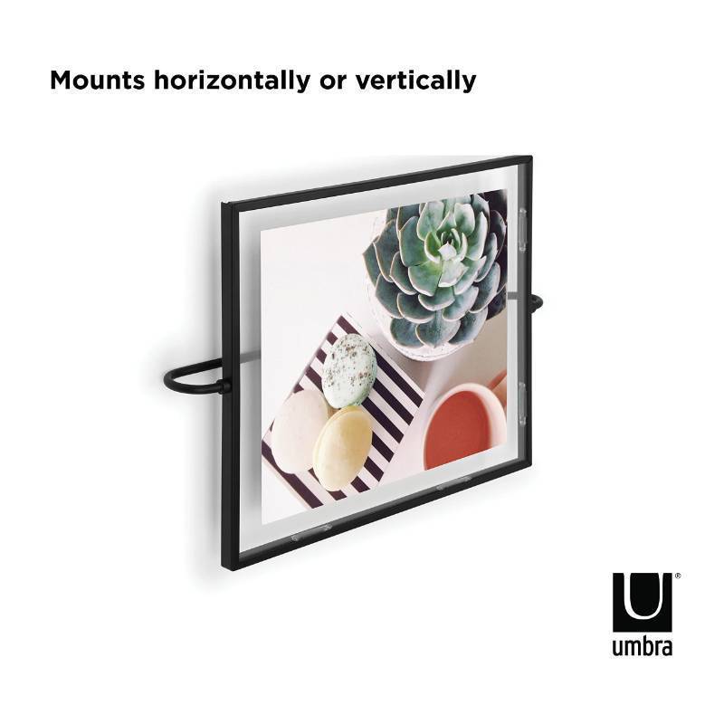 lot 2032 image: Umbra Phantom Picture Frame, Black, 8 x 10 - Retail $44