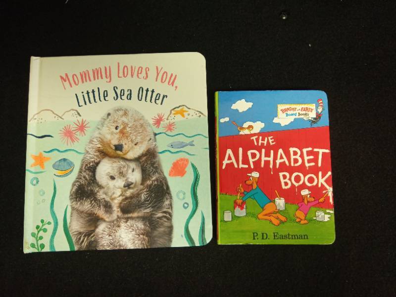 lot 2040 image: Childrens Board Book Bundle - Sea Otter and Alphabet Learning - Retail $12