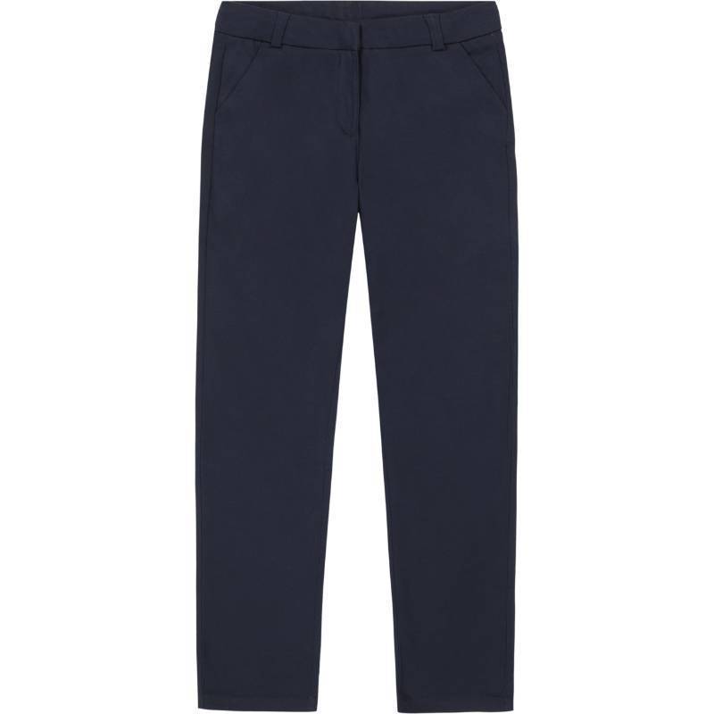 lot 2111 image: Nautica Big Girls Uniform Straight Leg Stretch Twill Pants, Navy, 16 - Retail $12
