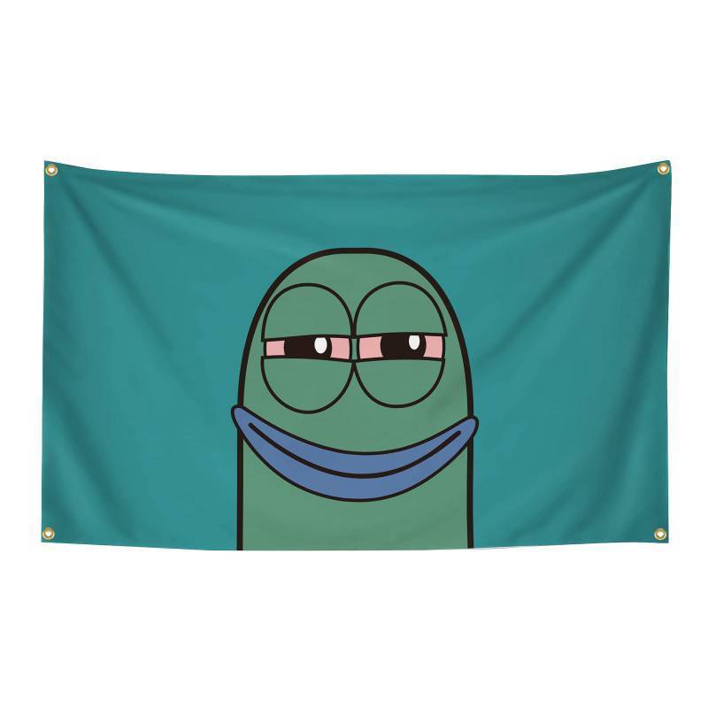 lot 2042 image: Baked Flag Funny Flag 3 x 5 Ft Dorm Polyester Banner Man Cave Wall Flag for College Dorm Cave with Four Brass Grommets Suitable for Indoor Outdoor Decoration - Retail $16