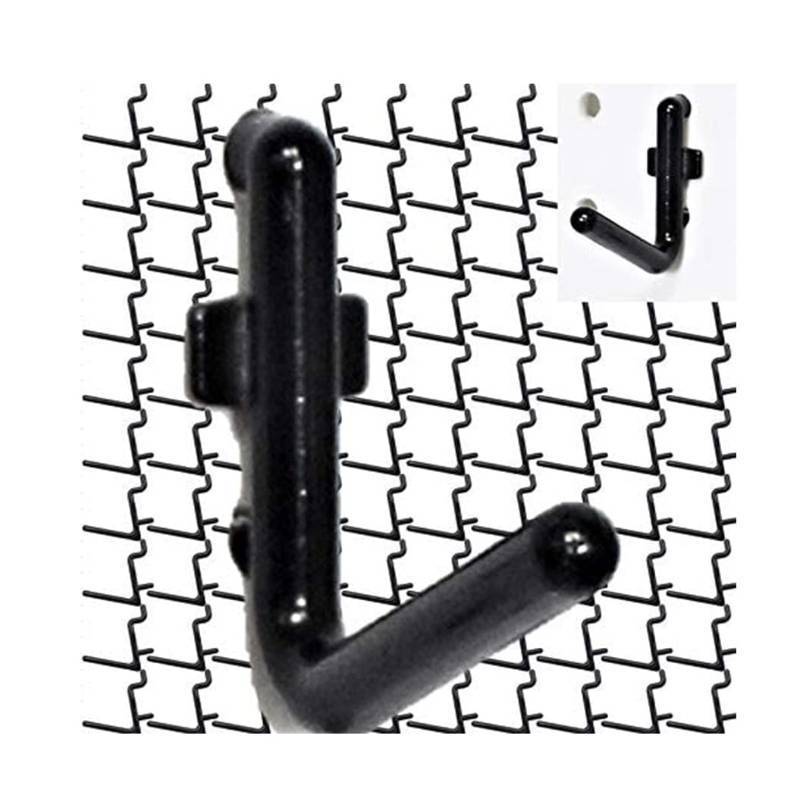 lot 2058 image: WallPeg 100Pcs Pegboard Accessory Peg Hook Set �� Durable, Self-Locking Black 14 L-Style FlexLock Peg Hooks for Hanging Tools, Storage, and Wall Organization - Retail $12