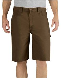 lot 2134 image: Dickies Mens 11 Inch Lightweight Duck Carpenter Short, Rinsed Timber, 30 - Retail $12,552