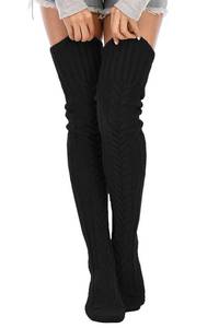 lot 2136 image: SherryDC Womens Cable Knit Thigh High Socks Winter Boot Stockings Extra Long Over Knee High Leg Warmers - Retail $10