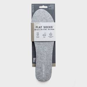 lot 1029 image: FLAT SOCKS No Show Cushioned Socks - Gray Shoe Accessories, Foam, Polyester - Retail $10