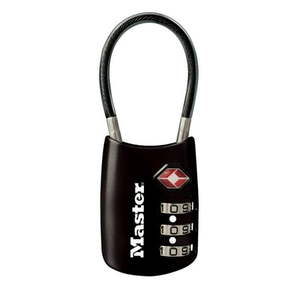 lot 1035 image: Master Lock TSA Approved 3 Dial Resettable Combination Luggage Lock  Color Variety - Retail $24