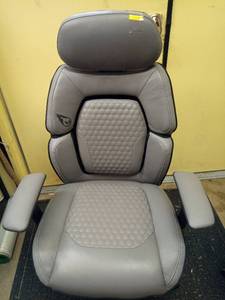 lot 1127 image: DPS Gaming Chair with Flame Logo Grey - Retail $150
