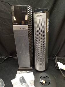 lot 1094 image: (2) Lasko Digital Ceramic Tower Heater Elite Collection with Remote Control - Retail $90