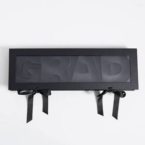 lot 1159 image: Cook With Color Fillable Word Food Storage Gift Box GRAD Black - Retail $10