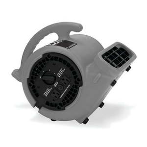 lot 1176 image: Lasko Super Fan Max 3-Speed Accessory Outlets Air Mover Blower Fan SF-20-G  Gray  - Retail $120