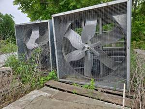 lot 24993 image: Lot of 2 Commercial Industrial Exhaust Fan Units