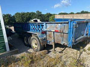 lot 20447A image: Blue Dumb Trailer