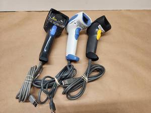 lot 5 image: USB Barcode Scanner Set of Three with Cables