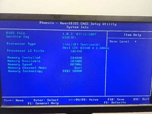 lot 34 image: Dell Vostro 200 Desktop Computer with Intel Pentium Dual Core E2140 2GB RAM