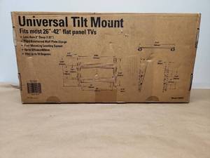 lot 47 image: Premier Mounts Universal Tilt TV Wall Mount for 26-42 Inch TVs
