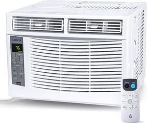 lot 401359 image: Retails for $211 Garvee 6000 BTU Window Air Conditioner - Cools Rooms Up to 250 Sq.Ft, Dehumidifier Function, 3 Fan Speeds, Easy Installation Kit Included