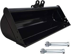 lot 442026 image: Retails for $288 1000mm Flat Bucket Accessories for Small Excavators 1-1.5 Tons with Pins
