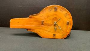 lot 5300 image: Handcrafted Colorado Aspen Tree Company Natural Wood Burl Clock