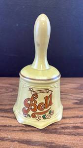 lot 5320 image: First Quality Bell Ceramic Collectible Bell with Handle