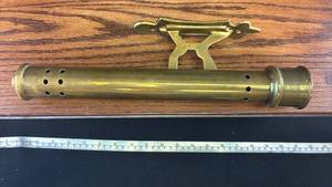 lot 5351 image: Brass candlestick holder with mount