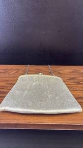 lot 5374 image: Silver Metallic Evening Clutch with Chain Strap