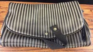lot 5392 image: Adrienne Arpel Striped Hanging Travel Toiletry Bag Organizer