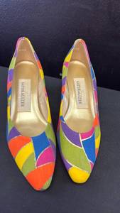 lot 5411 image: Naturalizer Madonna Multicolor Geometric Pattern Pumps