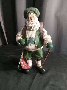 lot 5269 image: Clothtique Santa by Possible Dreams Irish Leprechaun Figure