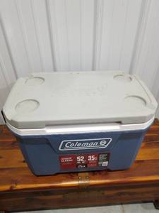 lot 3779 image: Coleman� Cooler  52-Quart Chest  316 Series  Lakeside Blue