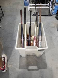 lot 3798 image: Baseball Equipment Lot with Bats Gloves and Balls