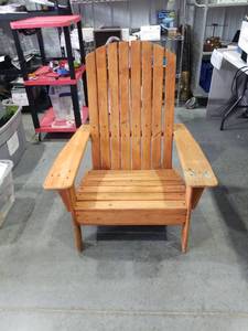 lot 3815 image: Wooden Adirondack Chair