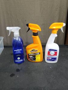 lot 3845 image: Mixed Cleaning Products Lot - Method, Armor All, Febreze Not Full