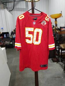 lot 3880 image: Kansas City Chiefs Houston #50 Nike NFL Jersey Size 2XL