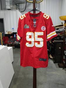 lot 3882 image: Kansas City Chiefs Chris Jones #95 Super Bowl LIV Nike NFL Jersey Size Medium